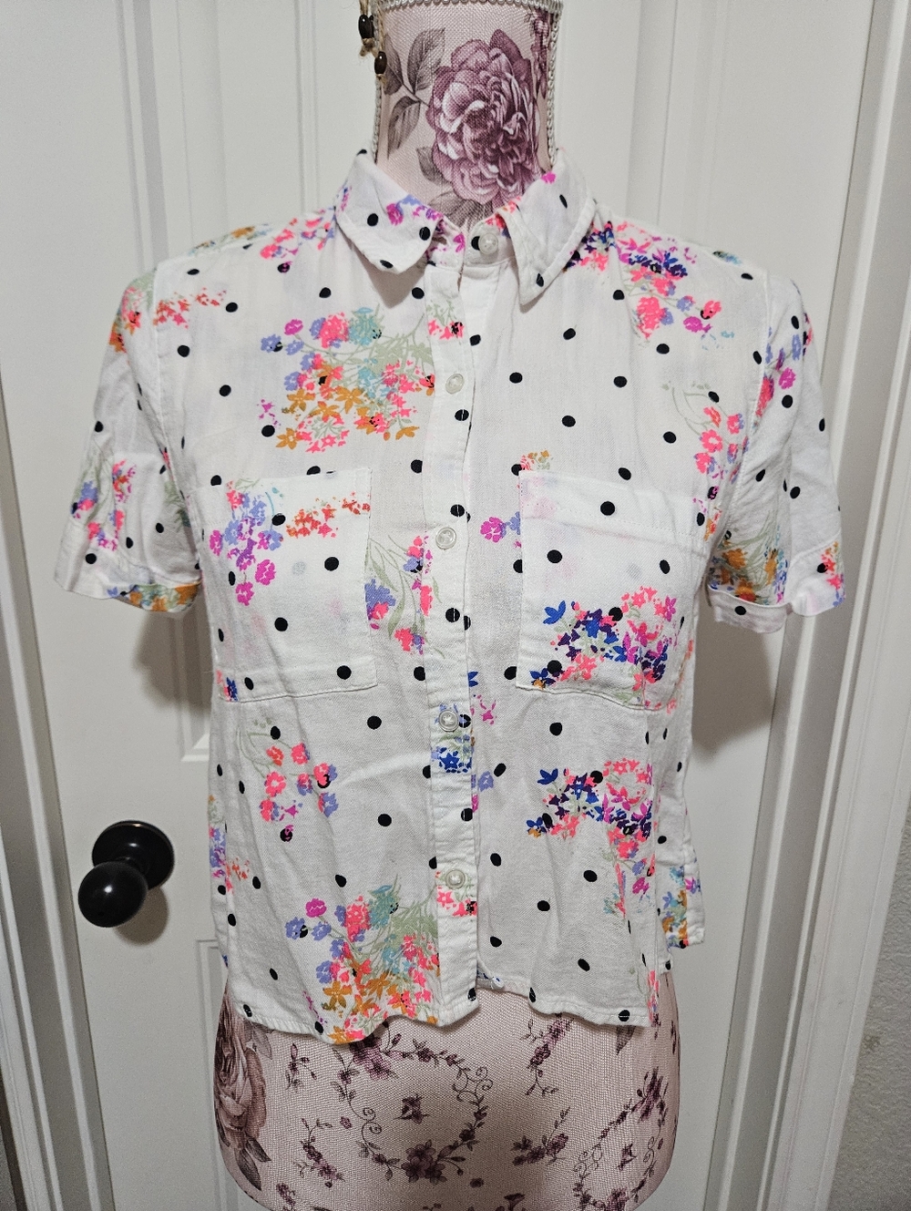 So Floral Button Down Shirt